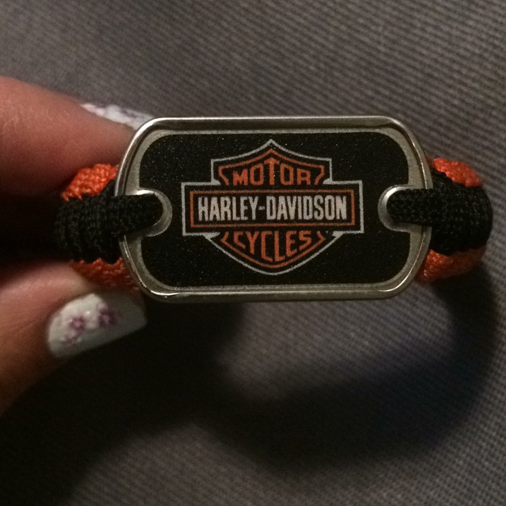 Harley Davidson survival straps wrist band.